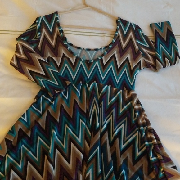Flare Multicolor dress - Picture 5 of 5